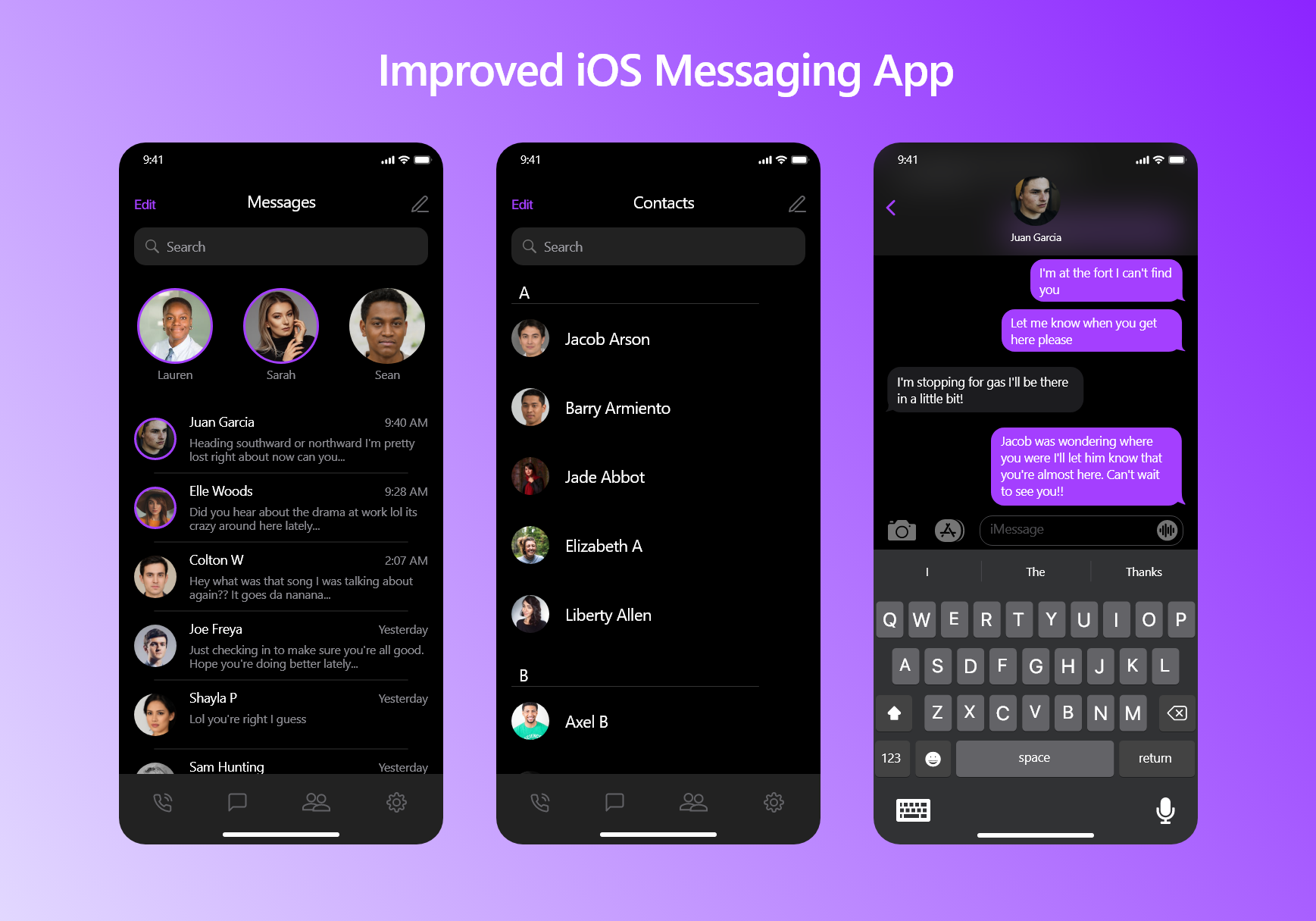 iOS Messaging App